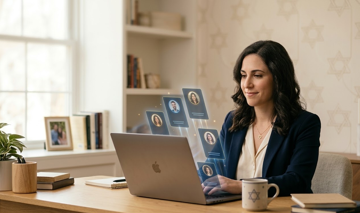 A Jewish professional being discovered by employers through the All Jewish Jobs Talent Pool